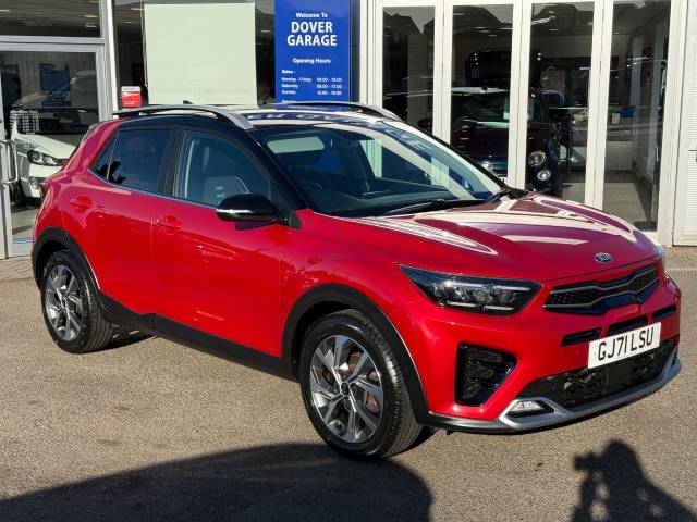 Kia Stonic 1.0T GDi 48V GT-Line S 5dr Hatchback Petrol Blaze Red With Black Roof And Mirrors