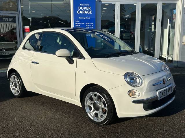 Fiat 500 1.2 Lounge 3dr [Start Stop] Hatchback Petrol White