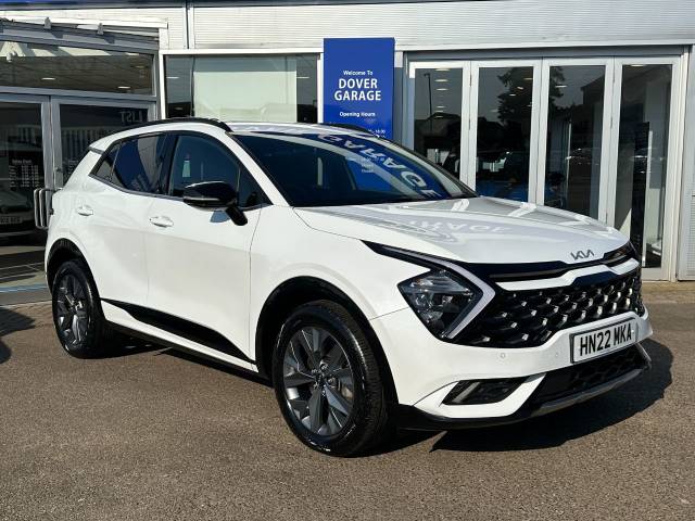 Kia Sportage 1.6T GDi HEV GT-Line 5dr Auto Estate Petrol / Electric Hybrid Fusion White