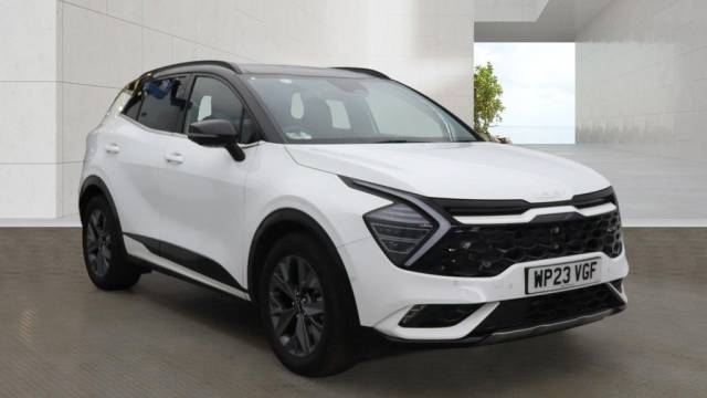 Kia Sportage 1.6T GDi HEV GT-Line S 5dr Auto Estate Petrol / Electric Hybrid Fusion White With