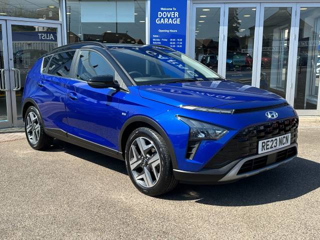 Hyundai BAYON 1.0 TGDi [120] 48V MHEV Ultimate 5dr DCT Hatchback Petrol Blue With Black Roof