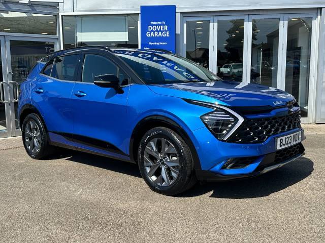 Kia Sportage 1.6T GDi HEV GT-Line S 5dr Auto Estate Petrol / Electric Hybrid Blue Flame With A Black Roof