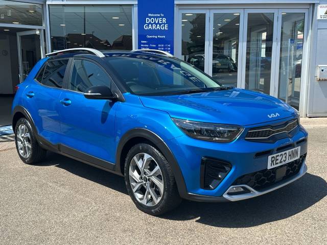 Kia Stonic 1.0T GDi 48V GT-Line S 5dr DCT Hatchback Petrol Azure Blue With Black Roof