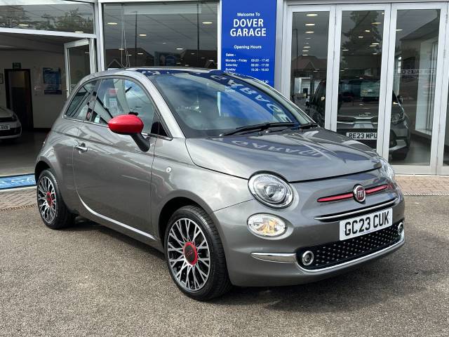 Fiat 500 1.0 Mild Hybrid Red 3dr Hatchback Petrol Electroclash Grey