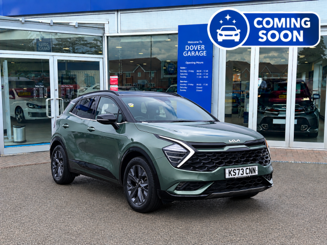 Kia Sportage 1.6T GDi HEV GT-Line S 5dr Auto Estate Petrol / Electric Hybrid Experience Green With Black Roof And Mirrors